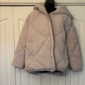 C&C California Hooded Puffer Jacket - Soft Lavender Women Size Medium